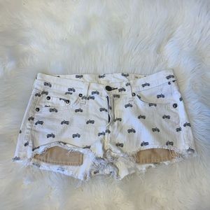 Rag & Bone cut off denim shorts